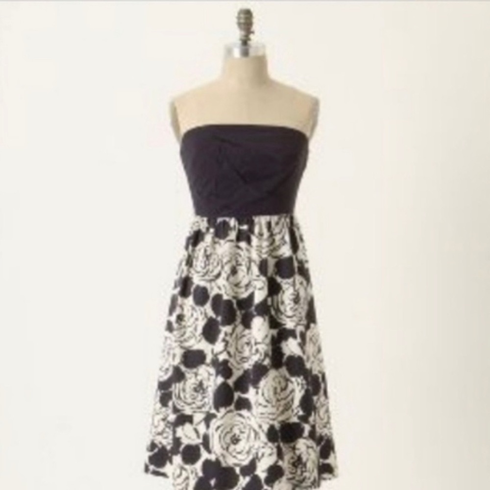 Anthropologie Deletta Origami Camellia Dress